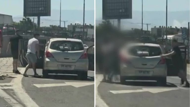 VIDEO | Violenta riña en Maipú: Conductor golpeó a otro por saltarse la fila para salir de un mall