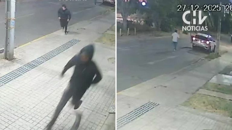 Cámaras de seguridad registraron todo: PDI repelió asalto en su contra y mató a uno de los delincuentes en Maipú