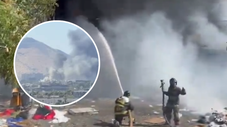 Emergencia en Santiago: Incendio en la Alameda dejó una bodega destruida y locales afectados
