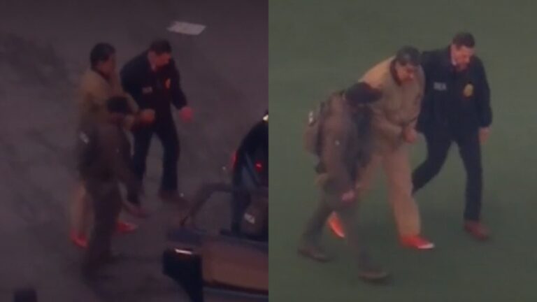 Esposado, con ropa de prisionero y en helicóptero: Así fue el amplio operativo de traslado de Maduro a tribunal