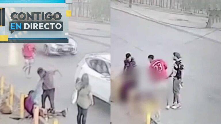 Impactante registro de sujetos golpeando y prendiéndole fuego a persona en San Bernardo: Está en riesgo vital