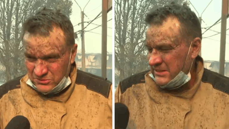 “Hay gente que me necesita”: Bombero que perdió su casa sigue combatiendo las llamas en Penco