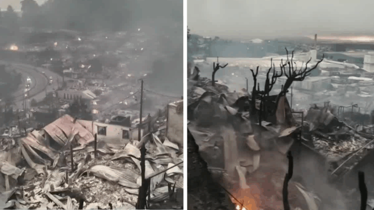“No quedó nada”: Video demuestra la devastación de Lirquén tras catástrofe por incendio forestales