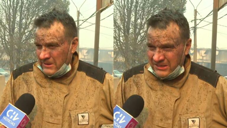 La historia de Manuel Rivas: El bombero que siguió combatiendo incendios pese a perder su casa