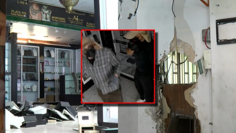 VIDEO | Captan robo a joyería en Santiago: Ladrones hicieron forado y se llevaron todo en 40 minutos