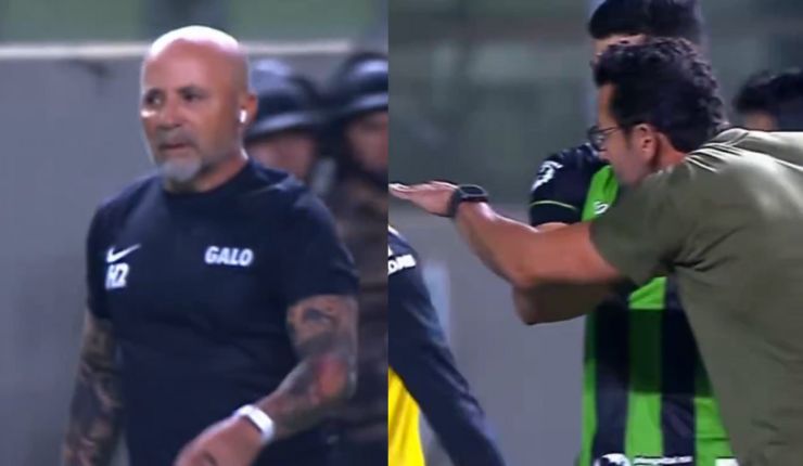 Jorge Sampaoli se descontroló en Brasil: Quiso ir a buscar a DT rival que se burló de su estatura