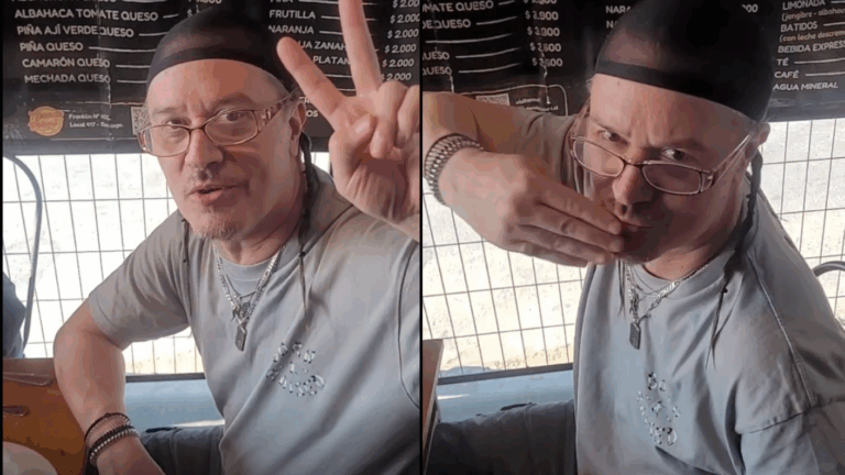 Como un chileno más: Mike Patton fue sorprendido comiendo un churrasco en icónico lugar