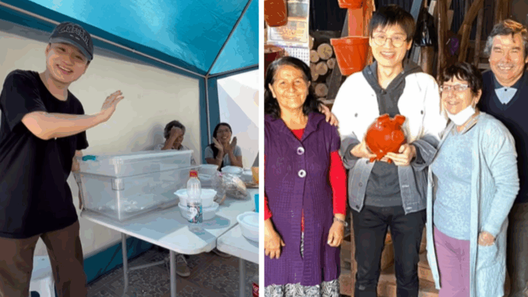 Yuhui sorprendió con noble gesto a familia damnificada por incendios que conoció en Sabingo