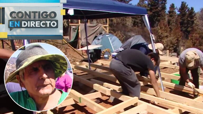 “Estamos trabajando con amor”: Conmovedor relato de abuelo que ayuda a construir casa a sus nietos en Lirquén