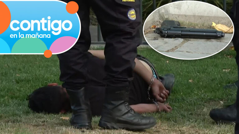 Sujeto fue detenido en Providencia por manipular arma en plena vía: Fingió dormir para ocultar evidencia