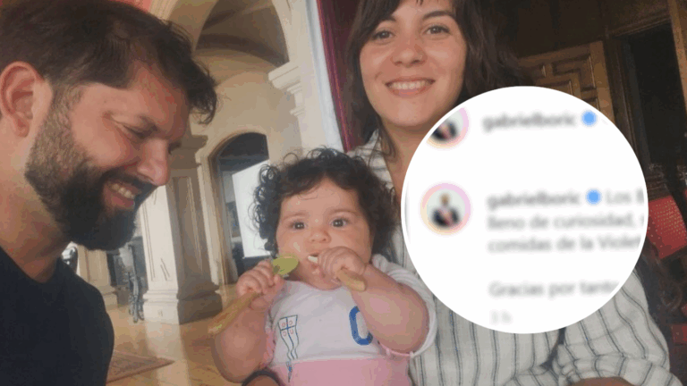“Como las primeras comidas de la Violeta”: Pdte. Boric enterneció las redes junto a su hija en Año Nuevo