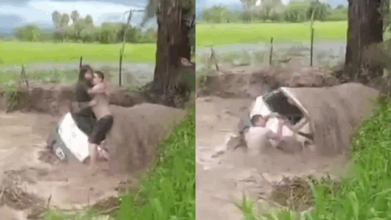 VIDEO | Quedaron atrapados en un automóvil: Dramático rescate de turistas tras inundaciones en Argentina