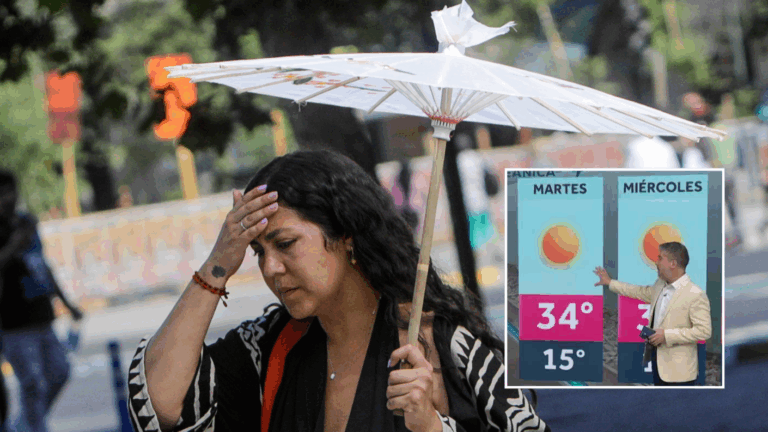 ¡Hasta 34°! Estos serán todos los días peak de calor esta semana en Santiago