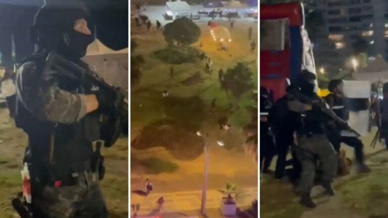 Captan batalla campal entre comercio ilegal y policía marítima en Viña: Lanzaron objetos contundentes