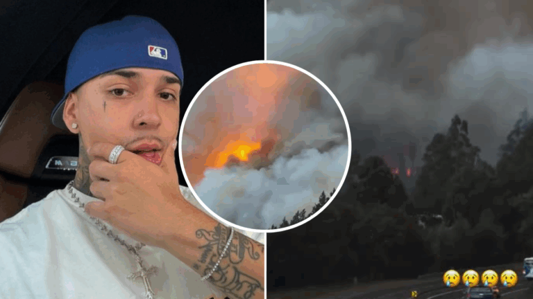 “Nos cerraron el paso”: Young Cister compartió registros en pleno incendio fuera de control en Concepción