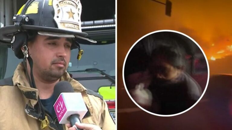 Bombero se quiebra al recordar rescate de mellizas en Penco: “Fue terrible tener esos bebés en brazos”