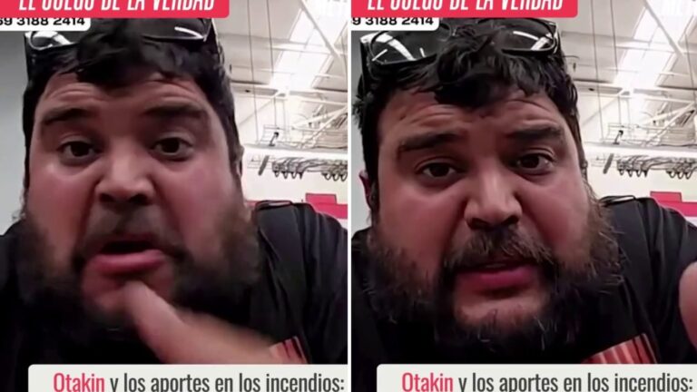 Otakin por ayuda en incendios: “Vi a creadores de contenido manchándose la cara con cenizas”