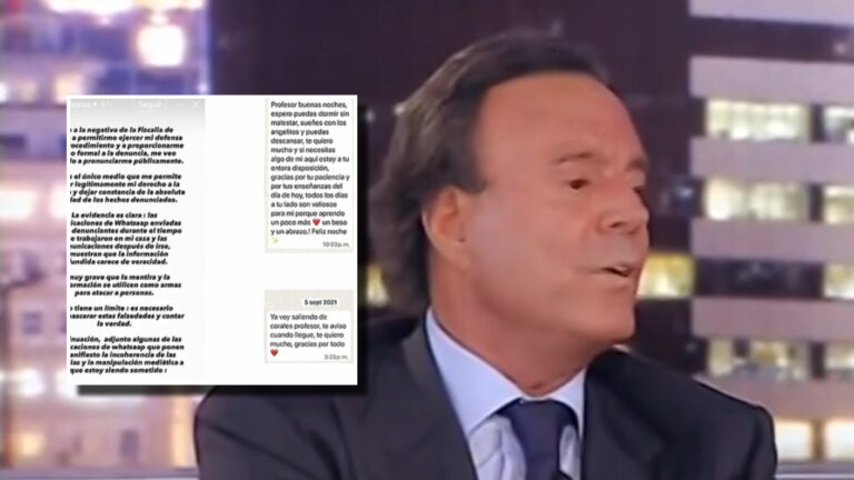 FOTOS | Julio Iglesias exhibe registros de mensajes privados para defenderse de denuncias por agresión sexual