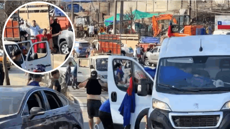 Video | Registran violenta pelea entre hinchas de Colo Colo y U. de Chile en Lirquén