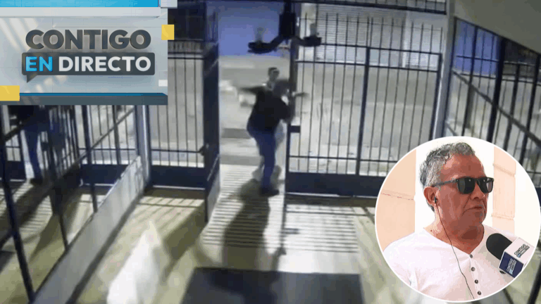 VIDEO | El ataque de residente a conserje con botella de vidrio: Sujeto tendría reclamos previos de vecinos