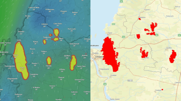 Emergencia en zona sur: Plataformas de monitoreo satelital muestran magnitud de los incendios