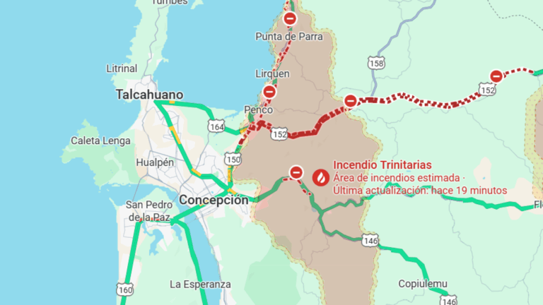 Incendios forestales en Chile: Así puedes revisar el mapa en tiempo real