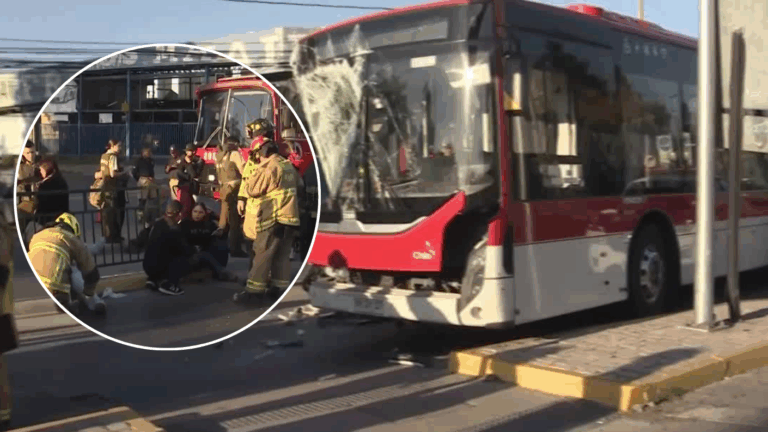 La tesis del impactante choque entre buses en Maipú: Hay niños y adultos mayores heridos