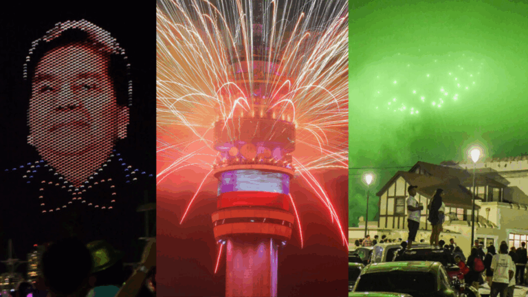 FOTOS | Con homanaje a Tommy Rey: Así se recibió el Año Nuevo en distintas ciudades del país