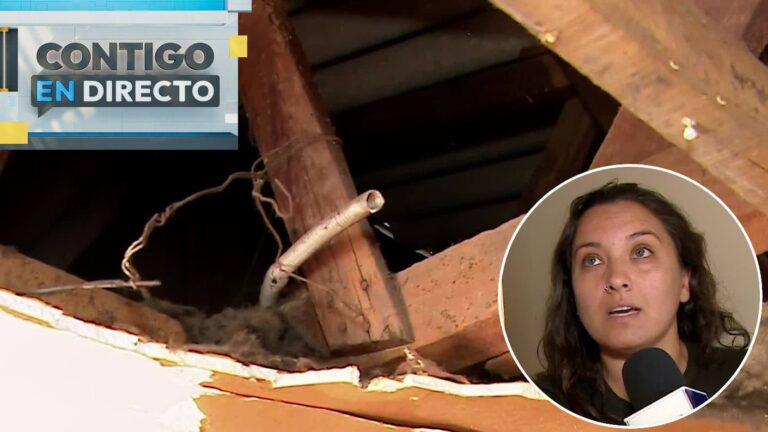 Vecinos de Maipú afectados por intensas lluvias que hicieron ceder los techos de sus casas