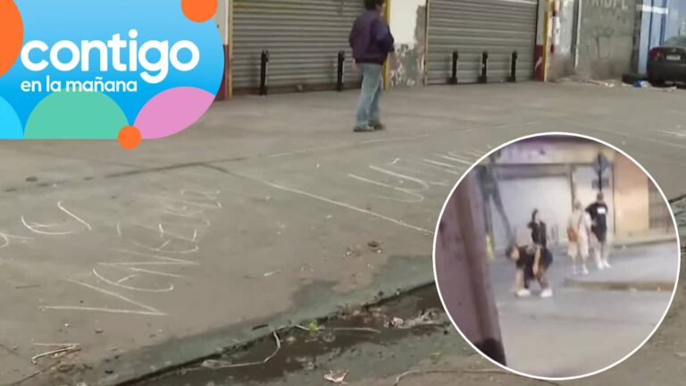 Con nombre y nacionalidad: Así marcaron las calles para instalar toldos azules fuera de Meiggs