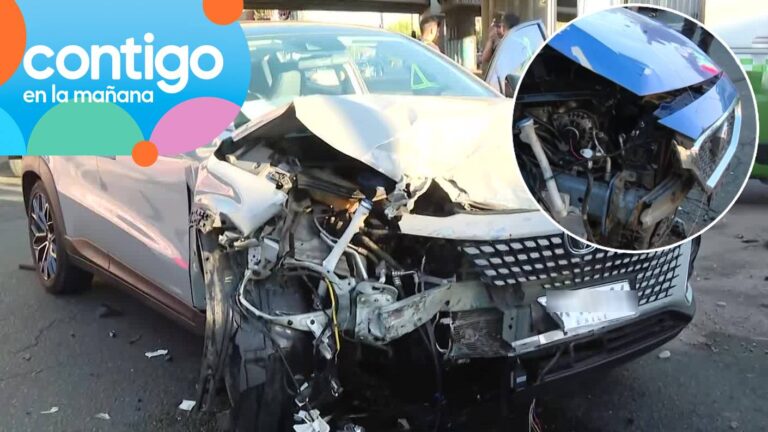 Chocaron tras portonazo: Sujetos provocaron accidente que dejó una persona lesionada en La Florida