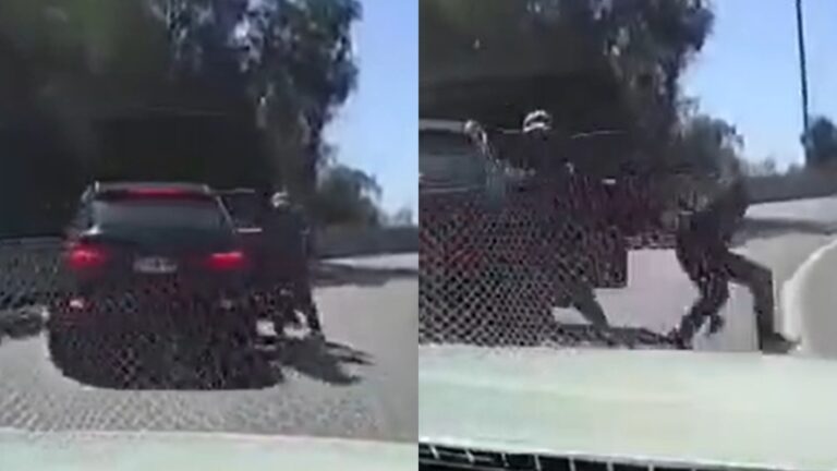 Video | Conductor atropella a delincuente y logra evitar encerrona en Quilicura