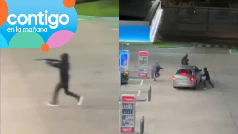 Conductor con un cuchillo enfrentó a delincuentes con fusil de guerra en asalto a servicentro en Conchalí