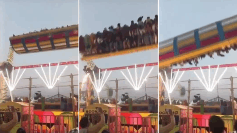 VIDEO | Tragedia en parque de diversiones en India dejó un muerto y 13 heridos