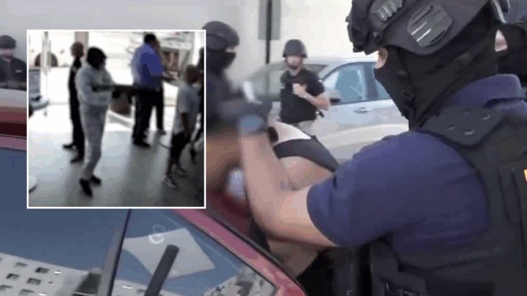 VIDEO | Detienen a 3 miembros de la banda que robó con overoles y metralleta una tienda de celulares