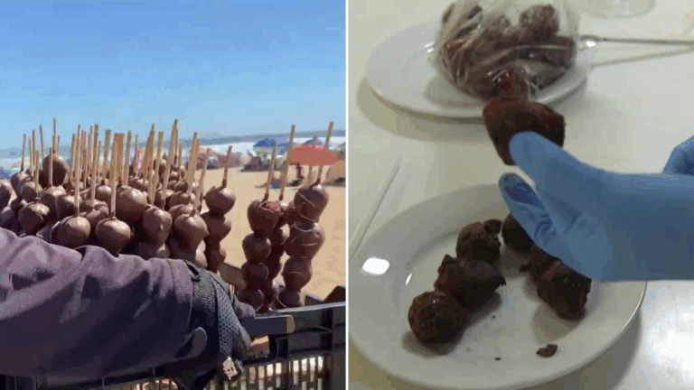 No se derretían a pleno sol: ¿Qué ocultan las frutillas con chocolate que venden en las playas?