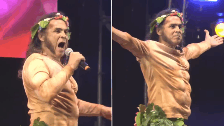 Hizo gestos obscenos y les dijo 