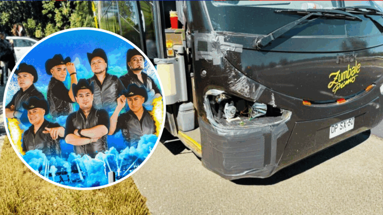 Bus que transportaba a banda Zúmbale Primo sufrió un accidente en la Ruta 5 Sur