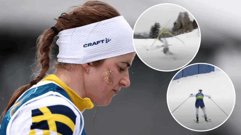 Atleta sueca cayó y se deslizó 200 metros con un solo esquí en los JJOO: Aun así llegó al podio
