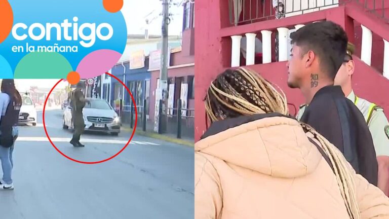 Matinal captó fuga en vivo de conductor en Cartagena: Fue perseguido y detenido por Carabineros
