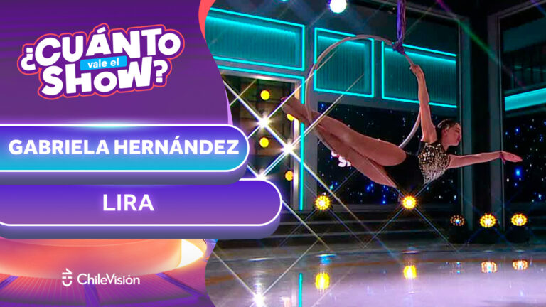 ¡Voló por los aires! Participante deslumbró con una delicada disciplina en la lira aérea