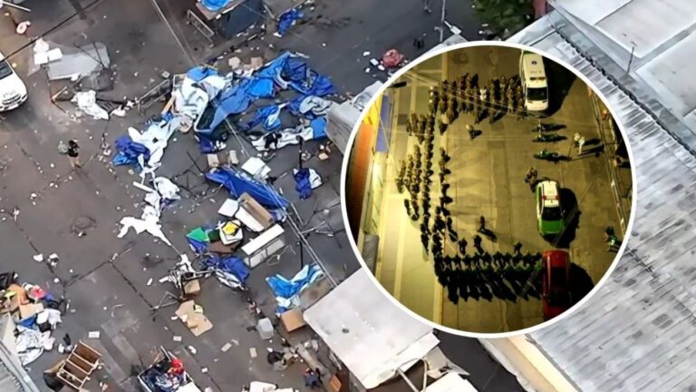 Masivo operativo en Barrio Meiggs: Desalojan toldos azules e instalan rejas en puntos críticos