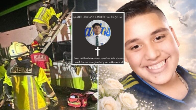 “Nos inunda la tristeza”: Quién era el auxiliar de bus de 19 años que murió en accidente en Pitrufquén
