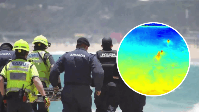 Uso de drones y vigilancia térmica: la inédita estrategia de rescate a bañistas en playas de Chile