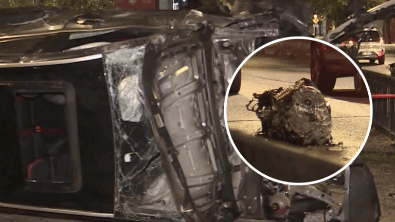 El motor salió eyectado: Cámaras de seguridad captan momento exacto de violento accidente en Santiago