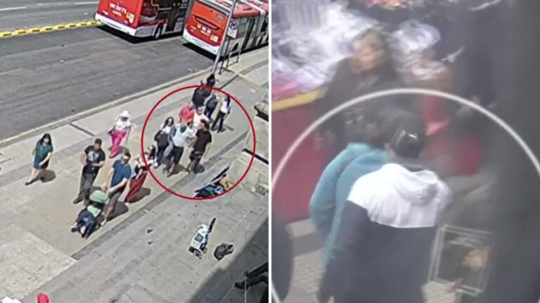 Así operaba la “Banda de las Joyas”: Cámaras de seguridad captaron el robo a un turista brasileño en Santiago Centro