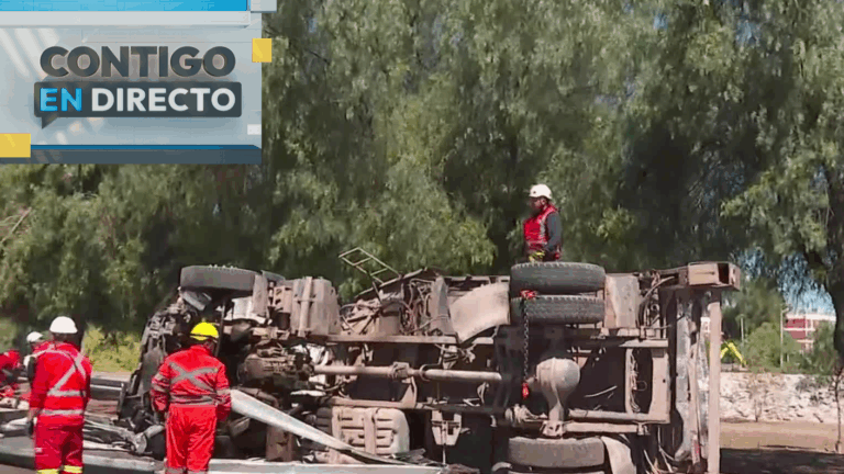 Estremecedor relato de conductor que protagonizó vuelco de camión en autopista Costanera Norte: “No me…”