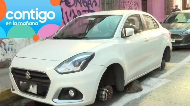 Sorpresivo robo de ruedas de auto en Santiago Centro: Respondería a un nuevo modus operandi