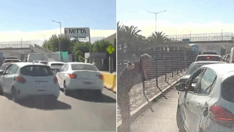 VIDEO | Impactante registro en primera persona: Conductor huyó tras provocar accidente en autopista