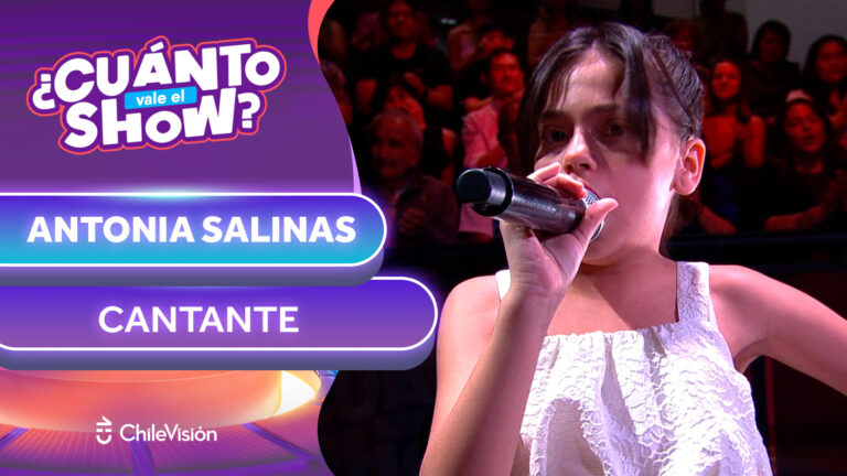 ¡Talento descomunal! Antonia Salinas deslumbró con su gran voz en la final de ¿Cuánto Vale el Show?